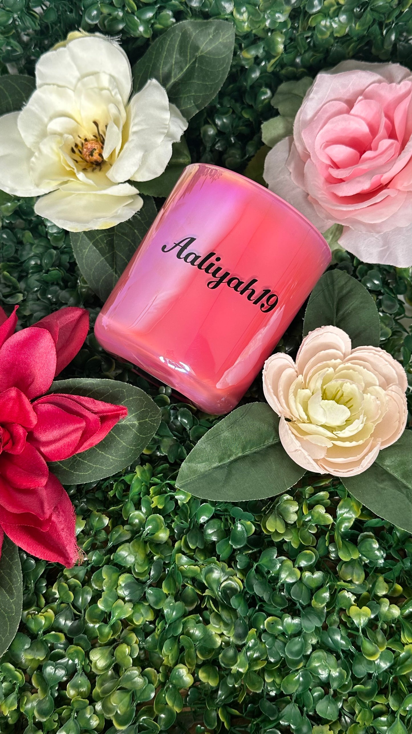 Double Wick Iridescent Pink