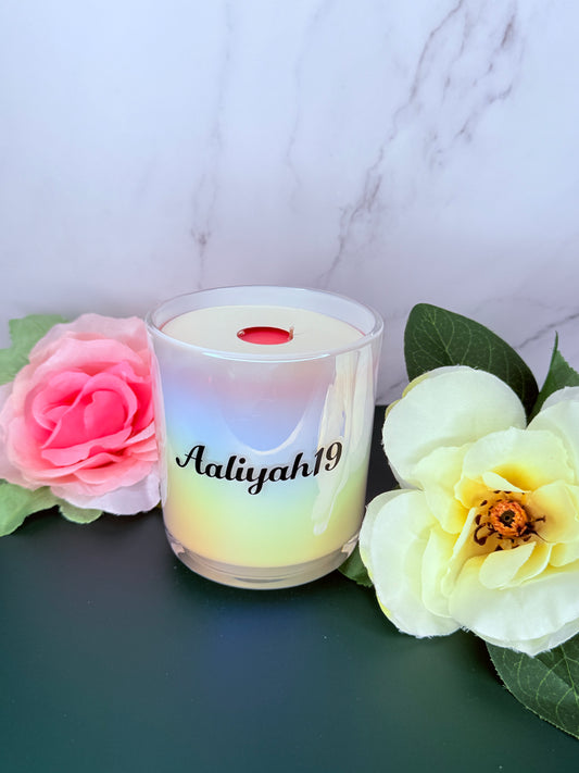 Double Wick Iridescent White